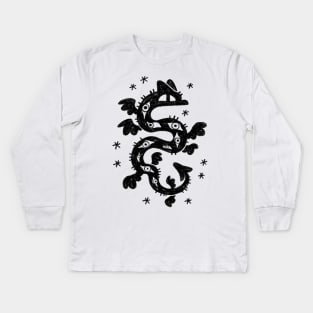 Spooky Eye Dragon Kids Long Sleeve T-Shirt